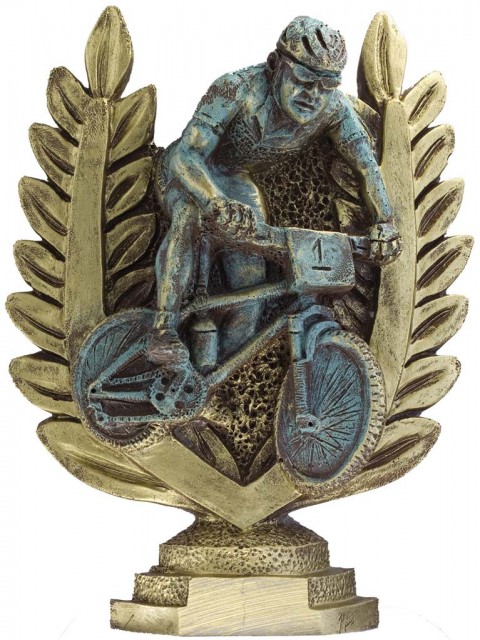 trofeo resina ciclismo 16 cm.