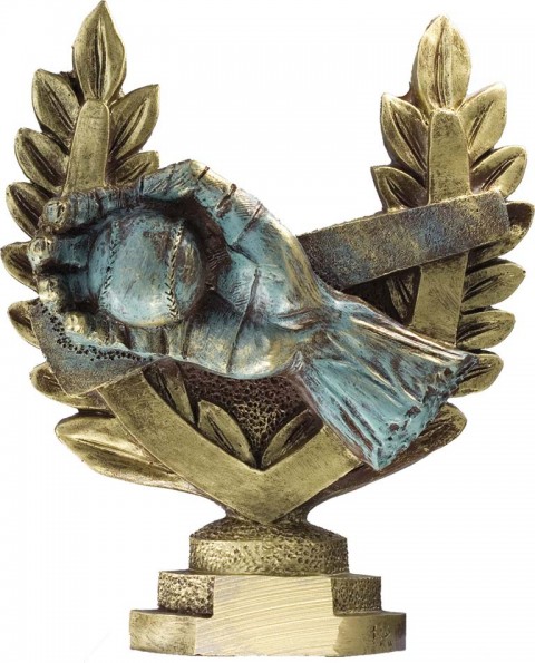 trofeo resina pelota vasca 16 cm.
