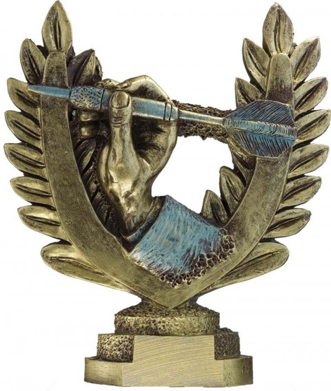 trofeo resina dardos 16 cm.