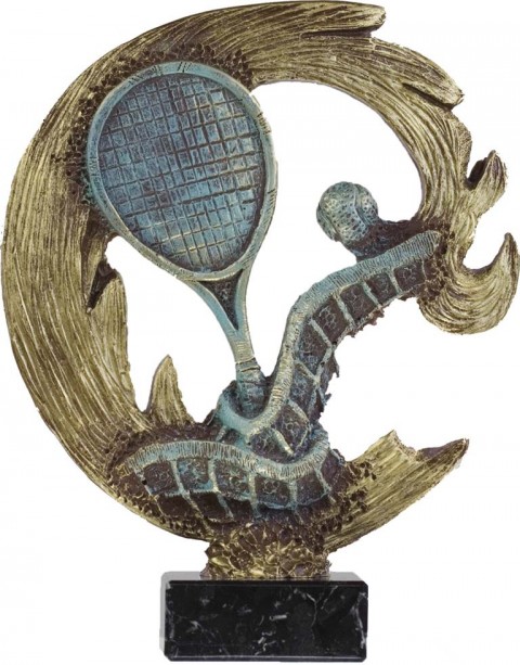 trofeo resina tenis 24 cm.