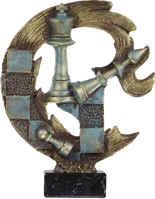 TROFEO RESINA AJEDREZ 24 cm.