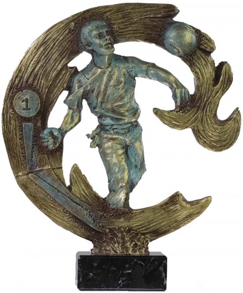 trofeo resina pelota vasca 24 cm.