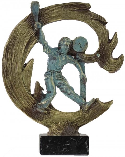 trofeo resina pelota vasca 24 cm.
