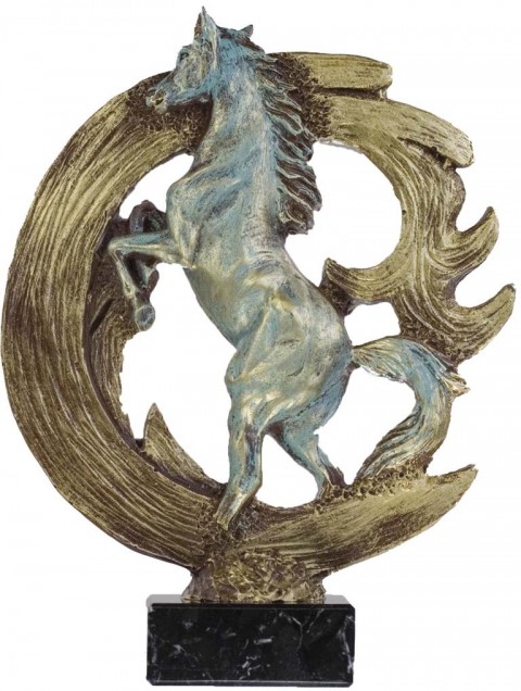 trofeo resina caballo hipica 24 cm.