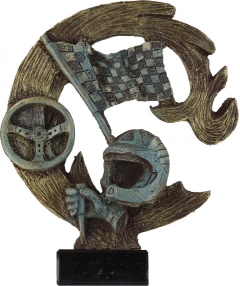 trofeo resina automovilismo 24 cm.