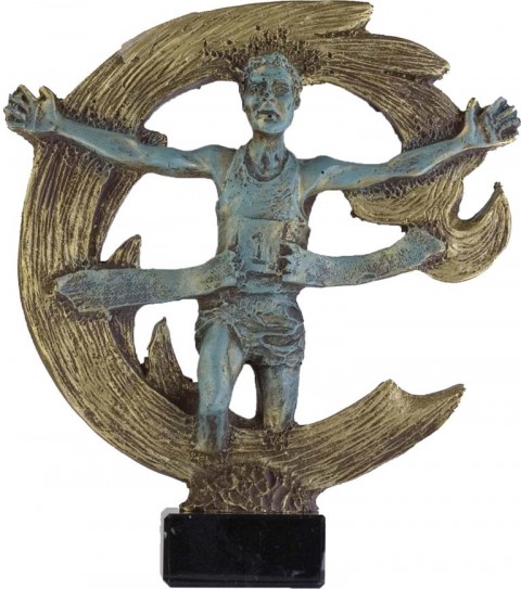 trofeo resina atletismo 24 cm.
