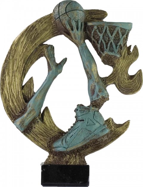 trofeo resina baloncesto 24 cm.