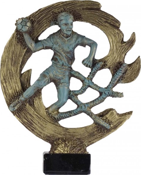 trofeo resina balonmano 24 cm.