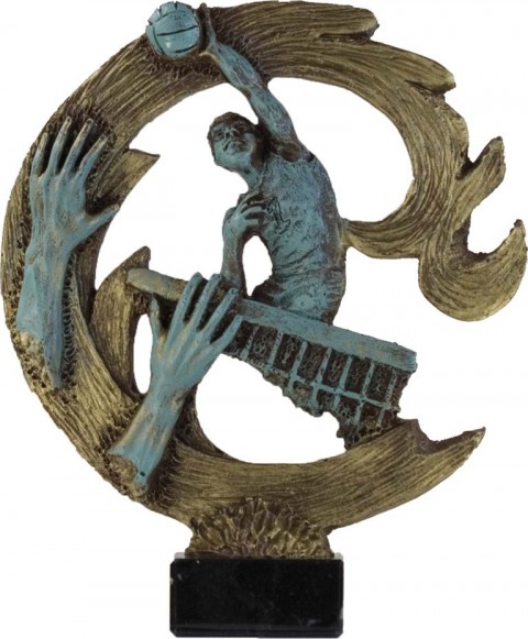 trofeo resina voleibol 24 cm.