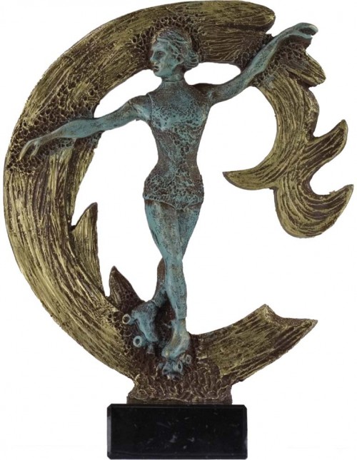 TROFEO RESINA PATINAJE FEM. 24 cm.