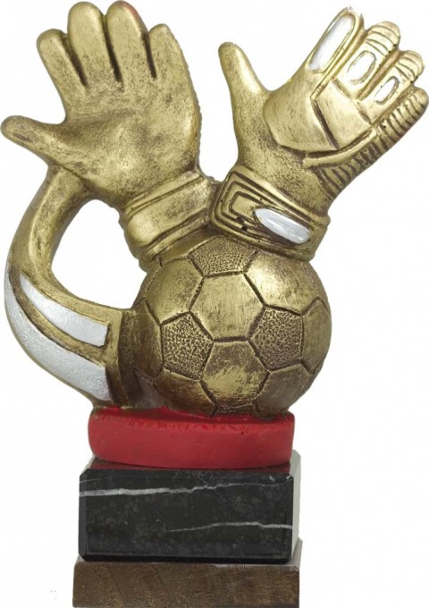 trofeo resina futbol portero 19 cm.