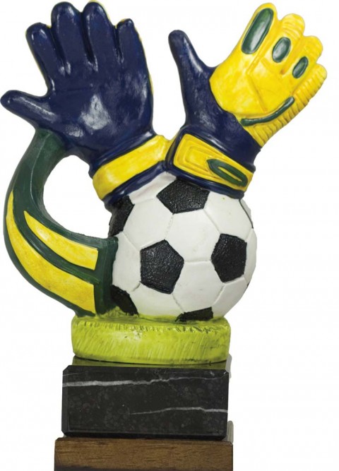 trofeo resina futbol portero 19 cm.
