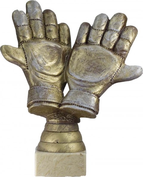 trofeo resina futbol portero 18 cm.
