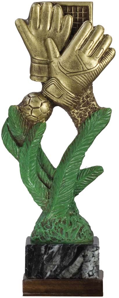 trofeo resina futbol portero 24 cm.