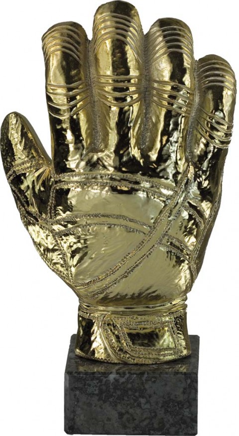 trofeo resina futbol portero 14 cm.