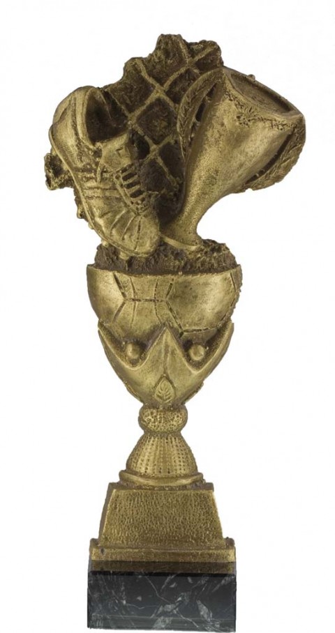 trofeo resina futbol 28 cm.