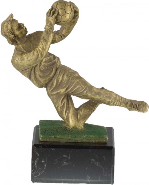 trofeo resina futbol portero 18 cm.