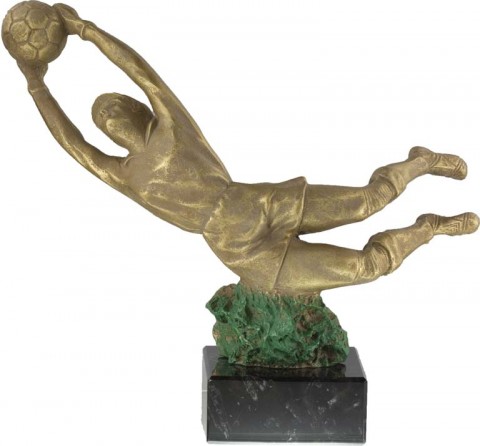 trofeo resina futbol portero 25 cm.