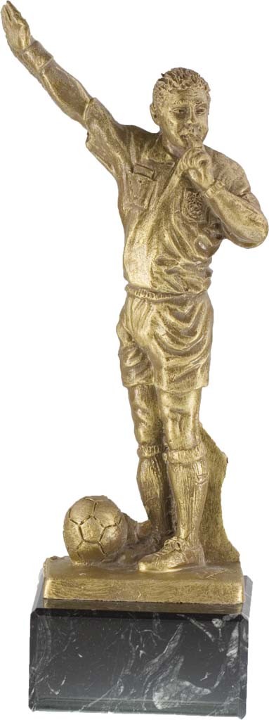 trofeo resina futbol arbitro 26 cm.