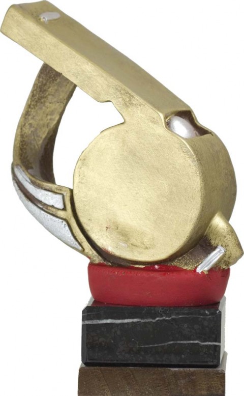 trofeo resina futbol arbitro 18 cm.