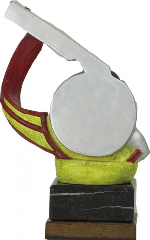 TROFEO RESINA FUTBOL ARBITRO 18 cm.