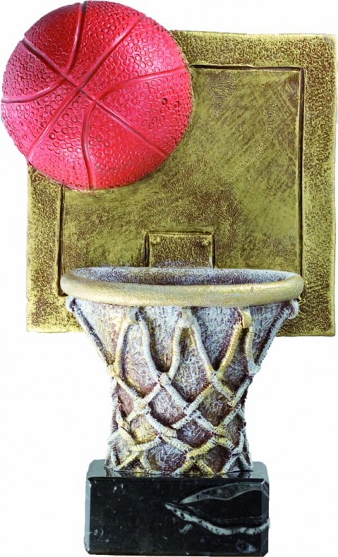 trofeo resina baloncesto 14 cm.