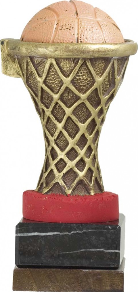 trofeo resina baloncesto 18 cm.