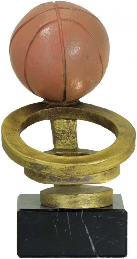 trofeo resina baloncesto 14 cm.