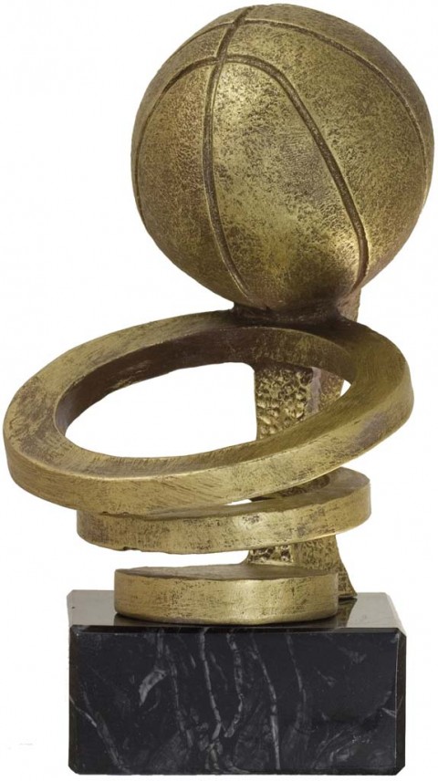 trofeo resina baloncesto 14 cm.