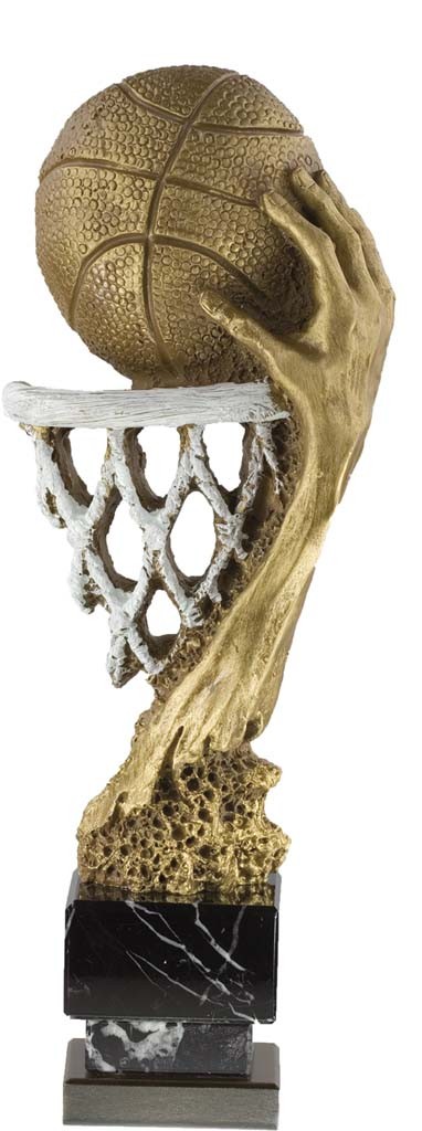 trofeo resina baloncesto 31 cm.