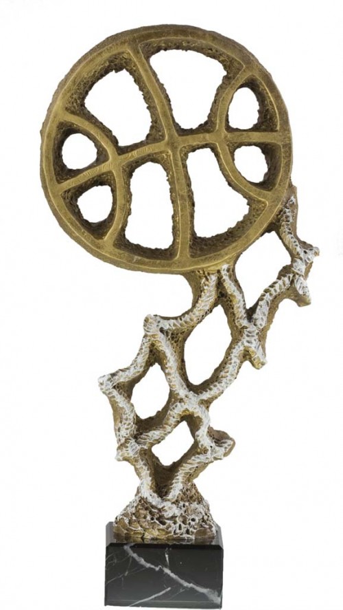 TROFEO RESINA BALONCESTO 35 cm.