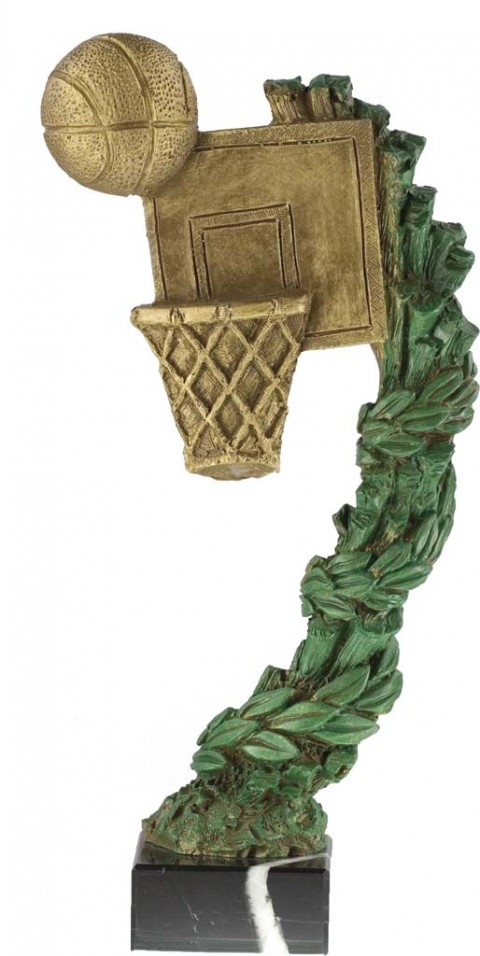 trofeo resina baloncesto 31 cm.