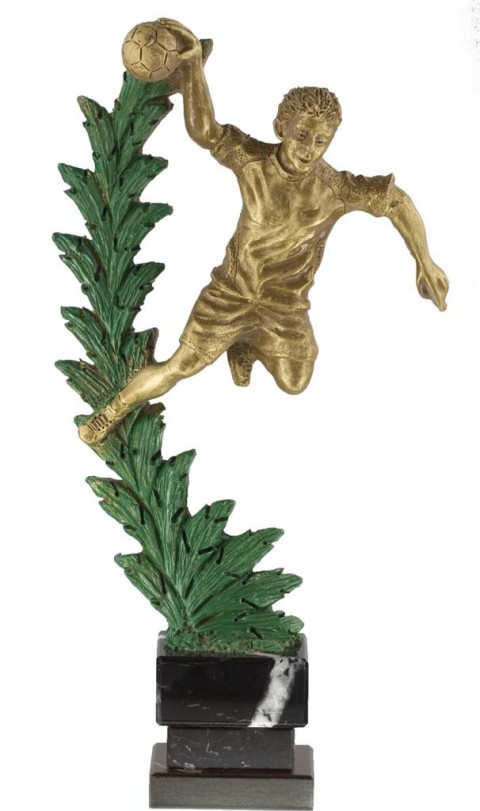 trofeo resina balonmano 30 cm.