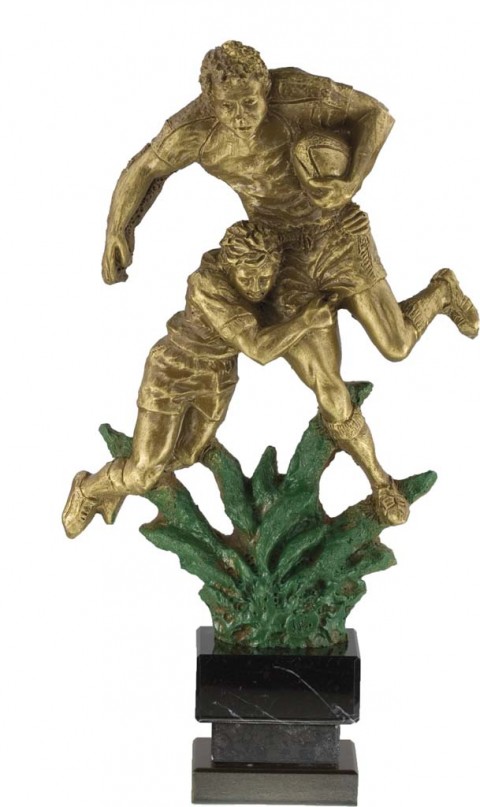 trofeo resina rugby 29 cm.