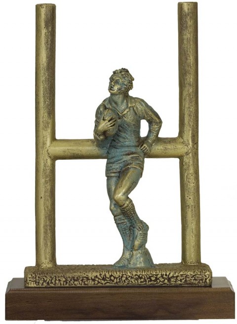 trofeo resina rugby 29 cm.