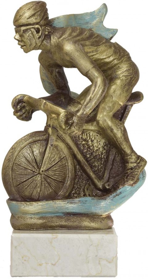 trofeo resina ciclismo 19 cm.
