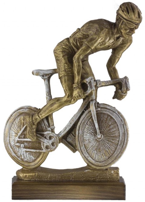 trofeo resina ciclismo 34 cm.