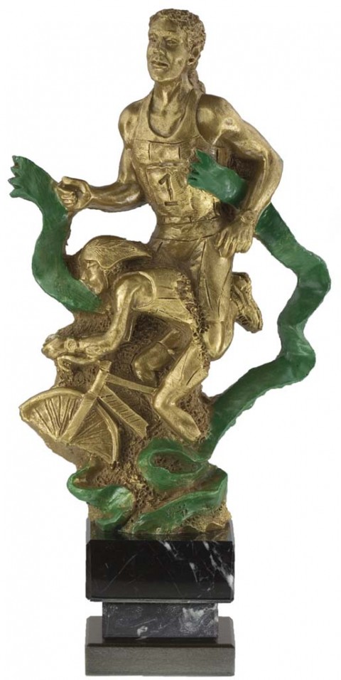 trofeo resina duatlon 29 cm.