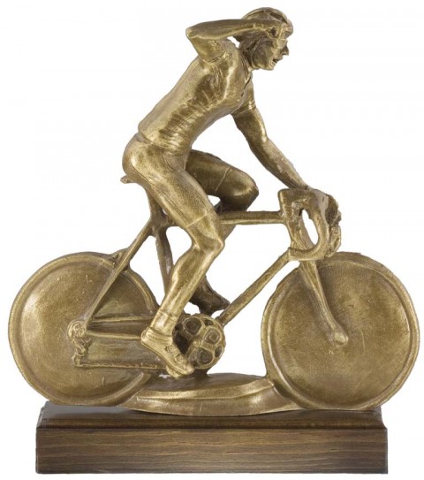 trofeo resina ciclismo 26 cm.