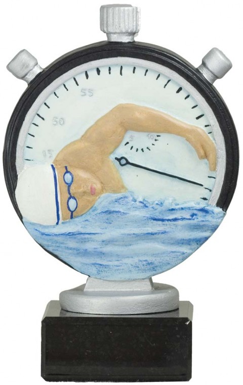 trofeo resina natacion 18 cm.