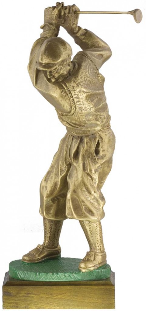 trofeo resina golf 33 cm.
