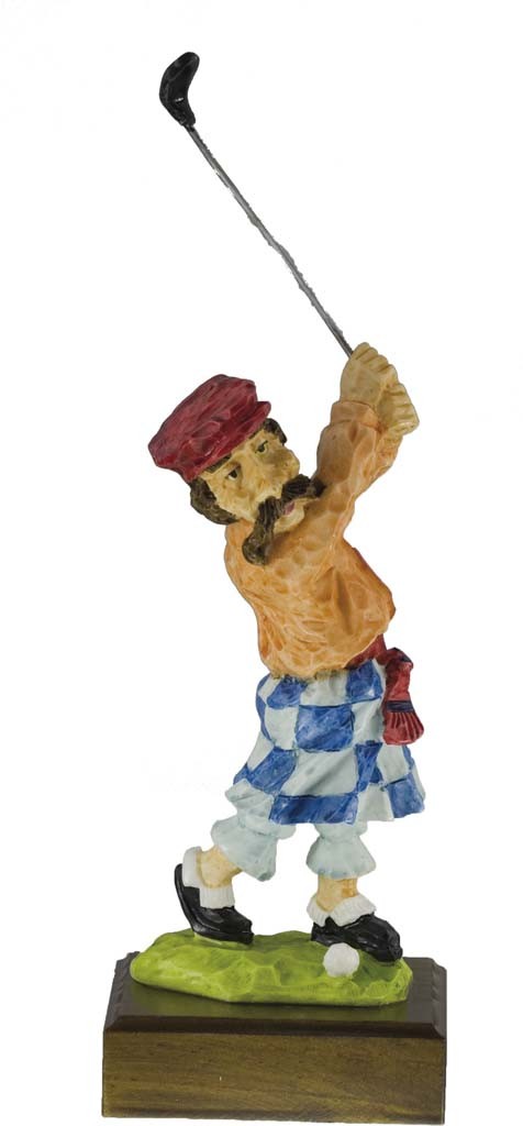 trofeo resina golf 23 cm.