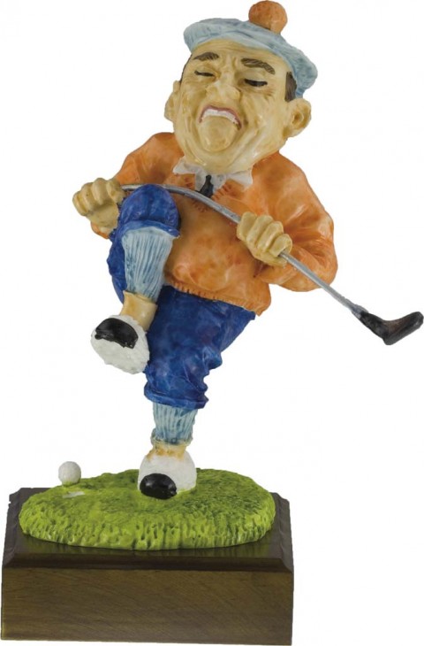 trofeo resina golf 23 cm.