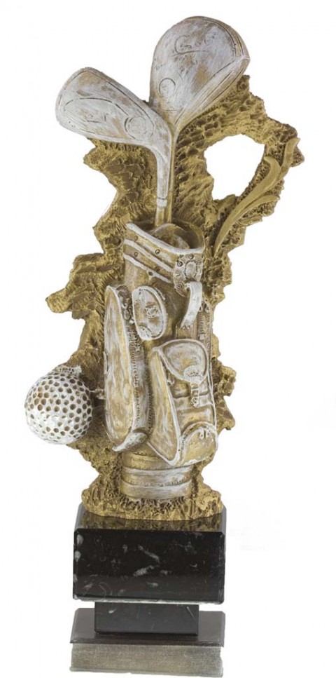 trofeo resina golf 31 cm.