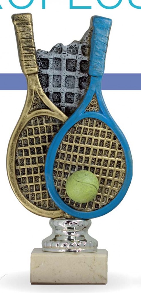 trofeo resina tenis 23 cm.