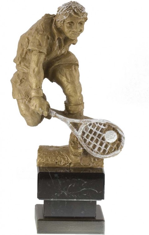 trofeo resina tenis 21 cm.