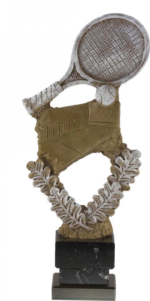 trofeo resina tenis 28 cm.