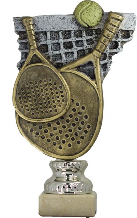 trofeo resina padel 25 cm.
