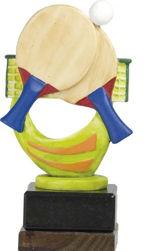 trofeo resina ping pong 18 cm.