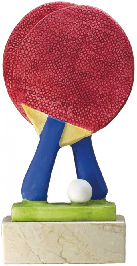 trofeo resina ping pong 18 cm.